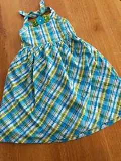 GYMBOREE新品未使用タグ付き♡ホルターネックワンピース♡チェック柄10歳のサムネイル