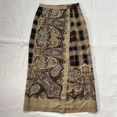 ヴィンテージ newyorker 巻きスカート　ペイズリー　古着　日本製