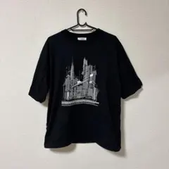 Adoon plain ブラック Tシャツ 建築物デザインのサムネイル
