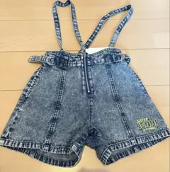 SISTER JENNI デニムショートパンツ サスペンダー付き