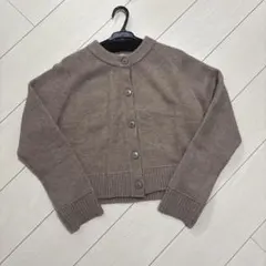 GU M ジーユー パフィータッチクルーネックショートカーディガン