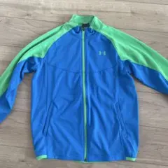 Under Armour フルジップジャケット YXL 青/緑