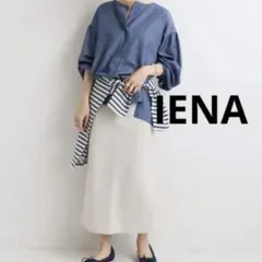 IENA イエナ　リヨセルダンガリーギャザーブラウス　とろみブラウス　美品のサムネイル