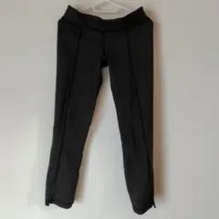 lululemon レギンス ブラック サイズ2 バックジップ - メルカリ