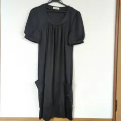 黒ワンピース　妊産婦用のサムネイル