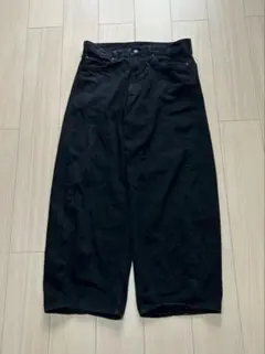 GU バレルレッグジーンズ 09ブラック、34inch