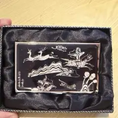 螺鈿細工 鶴デザイン名刺入れ/カードケース（箱入り） - メルカリ
