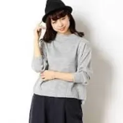 earth music ＆ ecology　ボートネック　グレー　ニット