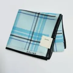 【新品】CELINE セリーヌ ハンカチ　チェック柄　メンズ　日本製のサムネイル
