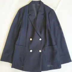 エニィスィス 【吸水速乾・洗える】シアーメッシュ ジャケット M 紺ブレ