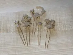 ✩.*˚ウェディングヘアアクセサリー 星モチーフ✩.*˚