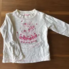 mezzo piano ケーキ刺繍 トレーナー 110