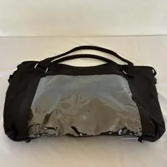 新品 痛バッグ 大容量 ブラック 2WAY 透明窓 缶バッジシート 推し活 痛バ