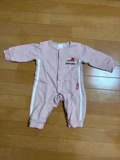 若干裏起毛　CONVERSE ピンクロンパース　80cm