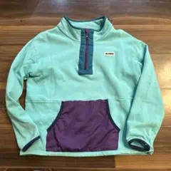 XLARGE ハーフジップフリースジャケット 水色と紫