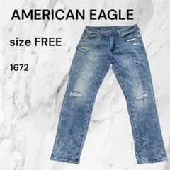 AMERICAN EAGLE スキニーデニム size FREEダメージ加工のサムネイル