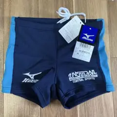 【新品未使用】セントラルスポーツ　Mizuno 水着 SS ネイビー/ブルー