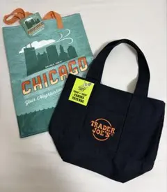 新品2枚セット✨Trader Joe’s ミニトート&シカゴ 限定エコバッグ