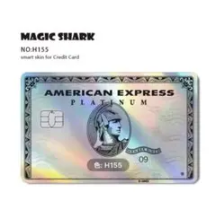 C54【スモールチップ】アメックス　クレジットカード　ステッカー　日本規格対応品