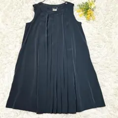 アニエスベー　ノースリーブプリーツワンピース　チュニック　Aライン　Sサイズ