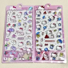 海外限定正規品 サンリオ ハローキティ 3Dシール 2枚セット