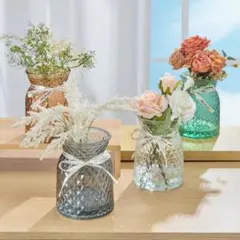 即納 花瓶 ガラス 高さ16CM 割れない 花瓶 円柱 おしゃれ 透明 花器