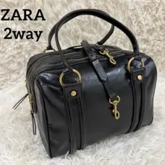 ✨極美品✨ ザラ メタルディテールショルダーバッグ 2way y2k 00s 黒