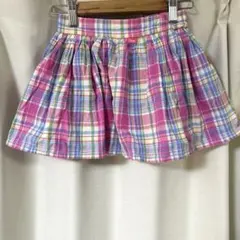JENNI ジェニィ チェック柄 ミニスカート ピンク 140cm