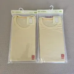 【ユニクロ】コットンメッシュインナー　ボディスーツ（ノースリーブ）