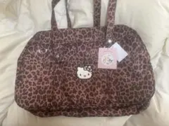 新品】ハローキティ ボストンバッグ ヒョウ柄 ピンク アベイル ギャル
