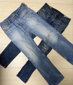 dieselデニム2本セット　ダメージありのサムネイル