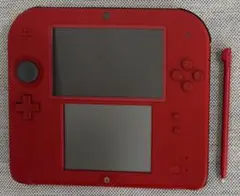 ニンテンドー2DS レッド 本体 ACアダプター付 初期化済み 動作確認済み