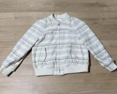 VOUS ETES ツイード ブルゾン ジャケット ホワイト 36