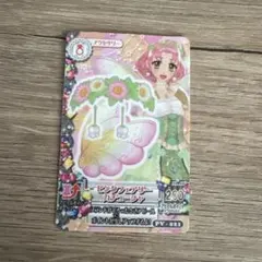 アイカツカード 北大路さくら 2013 コサージュ付ピンクレースTシャツ 旧アイカツカード コサージュ付ピンクレースTシャツコーデ