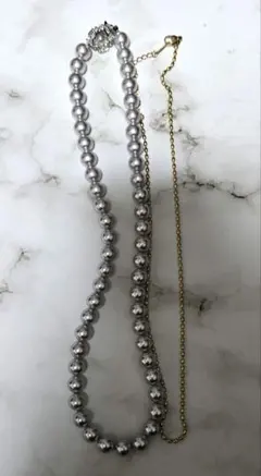 は*の様 遺品整理★パールネックレスとデザインネックレス