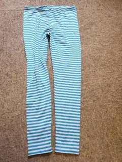 【ユニクロ】ヒートテック　ブルーボーダースパッツ　130