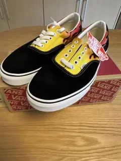 VANS ERA フレイムブラック/ホワイト 9