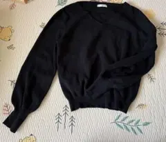 【a.v.v】長袖ニットセーター Vネック