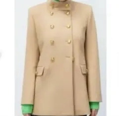 ZARA ザラ MANTECO マンテコ 金ボタン ナポレオンコート L ウール