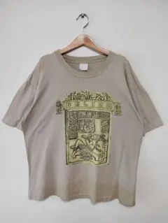 290 90s USA古着 マヤ文明 遺跡 シングルステッチ Tシャツ