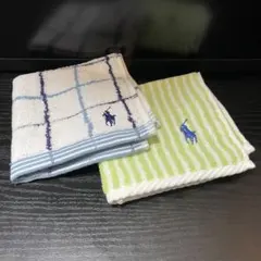 新品未使用 ラルフローレン タオルハンカチ 2枚セット