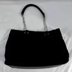 美品　キルティングチェーントートバッグ