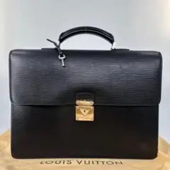 新品同様 ルイヴィトン エピ ラギート M54552 レザー ビジネス バッグ