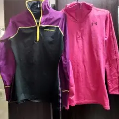 UNDER ARMOUR ハーフジップ長袖トップス 2枚セット