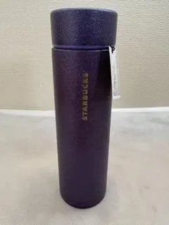 【新品未使用】スタバ ハロウィン2025 ステンレスボトル グリッターパープル