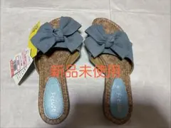 サンダル　新品未使用　デカリボン　夏用　Ｓサイズのサムネイル