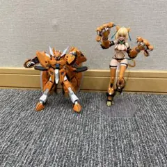 オレンジ色 ロボットフィギュア セット