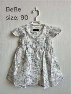 BeBe 花柄 ワンピース 90