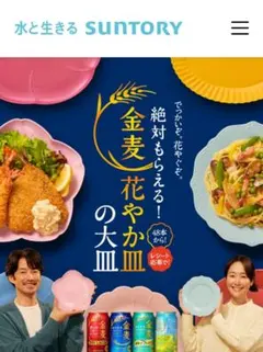 2026金麦 花やか皿 大皿 １月✖️３枚のサムネイル