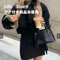 GRL クロップド丈ジャケット[gm736] ブラック　F